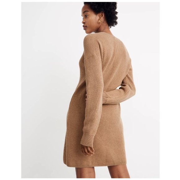 Madewell Camel Wool Blend Sweater Dress - Picture 9 of 10